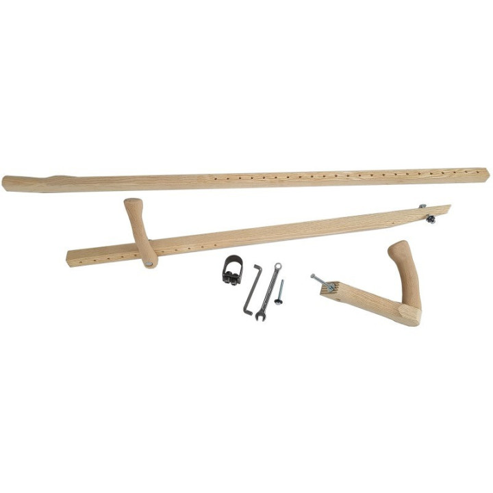 Sensenwurf für Linkshänder Ergonomisch Verstellbar Esche